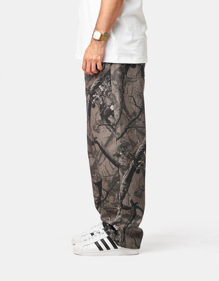 Route One Super Baggy Canvas Pants - Tree Camo (Black)