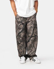 Route One Super Baggy Canvas Pants - Tree Camo (Black)
