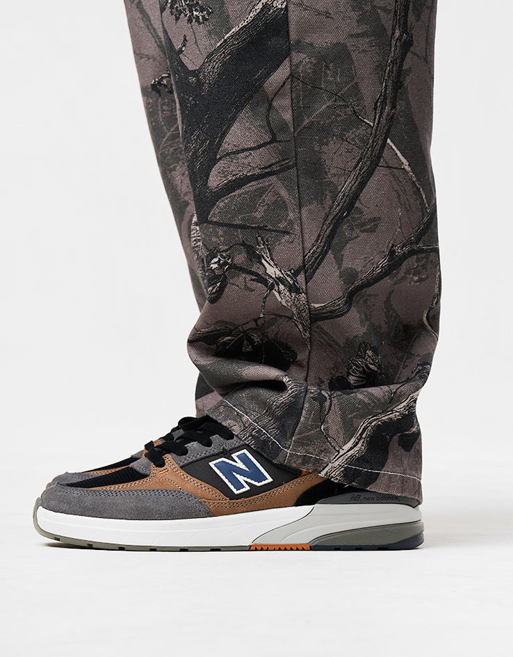Route One Super Baggy Canvas Pants - Tree Camo (Black)
