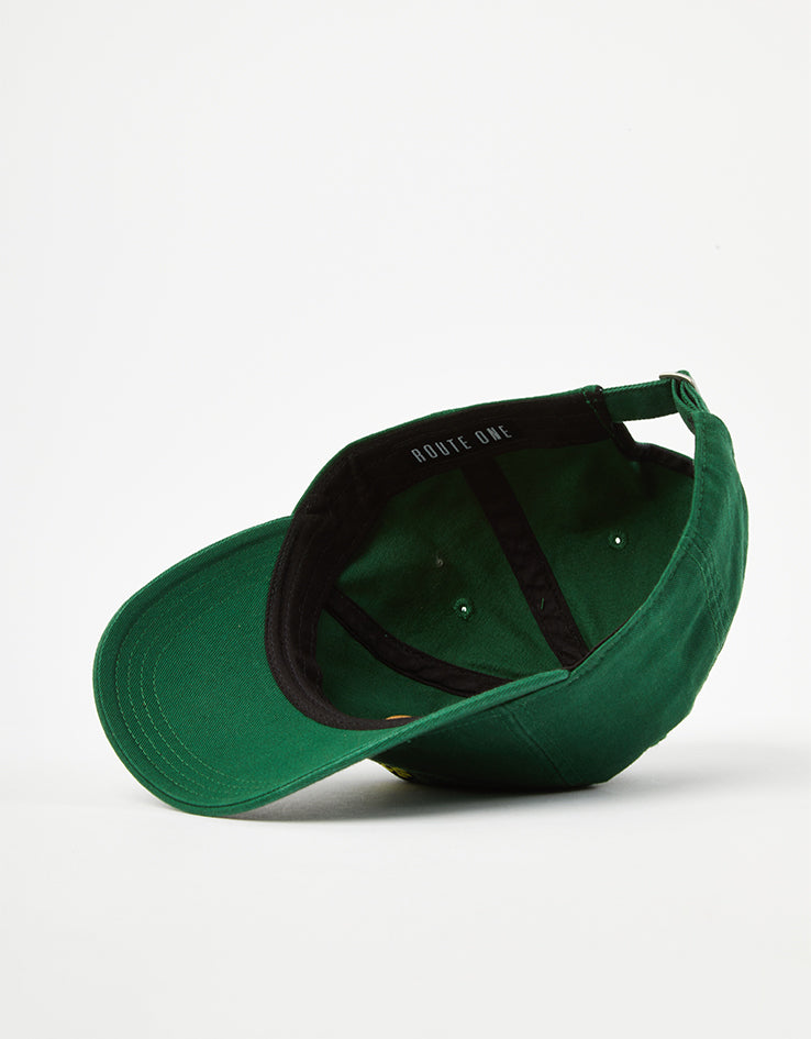Route One Flora Dad Cap - Forest Green