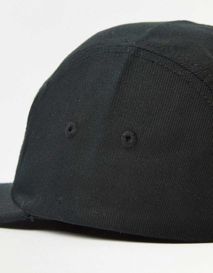 Route One Tagged 5 Panel Cap - Black
