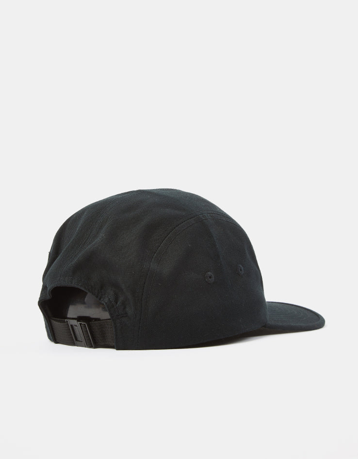 Route One Tagged 5 Panel Cap - Black