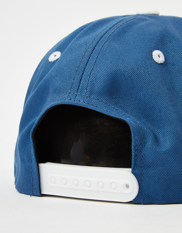 Route One Skateco Unstructured Snapback Cap - Air Force Blue/Natural