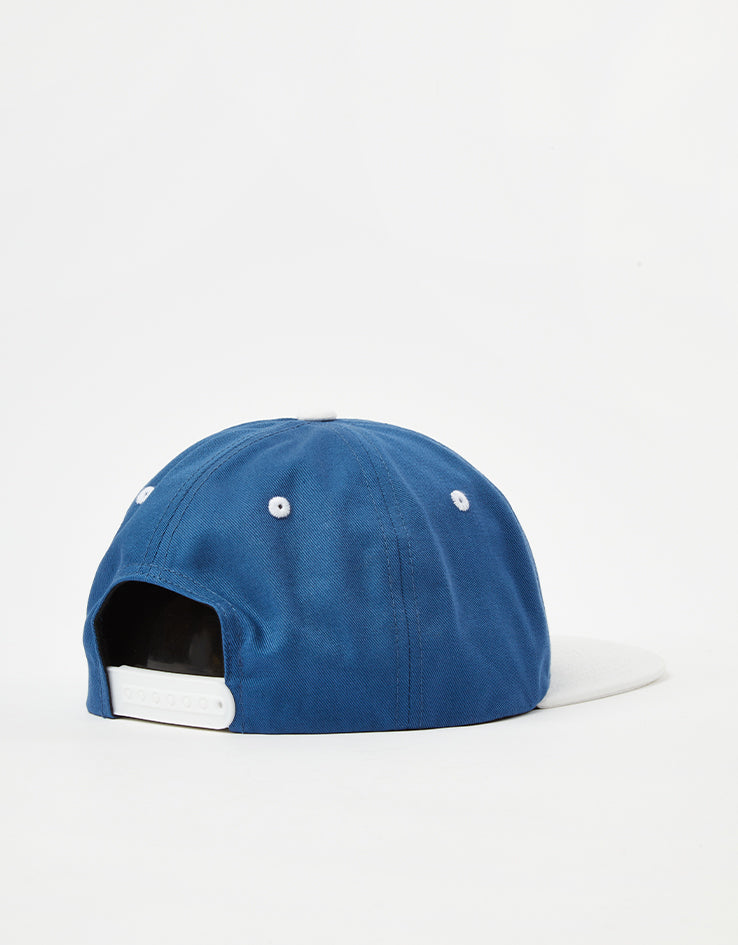 Route One Skateco Unstructured Snapback Cap - Air Force Blue/Natural