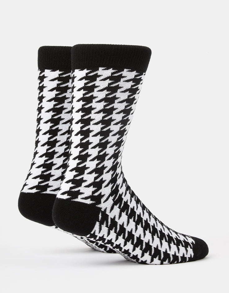 Route One Houndstooth Socks - Black/White