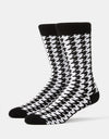 Route One Houndstooth Socks - Black/White