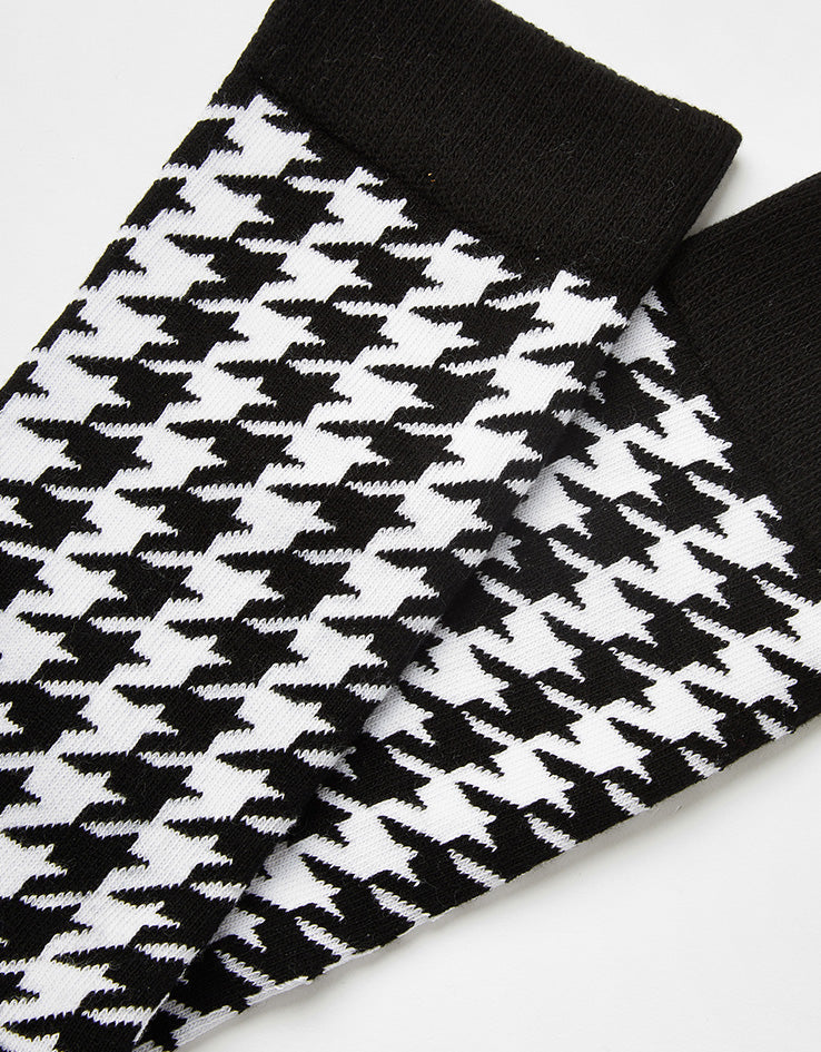 Route One Houndstooth Socks - Black/White