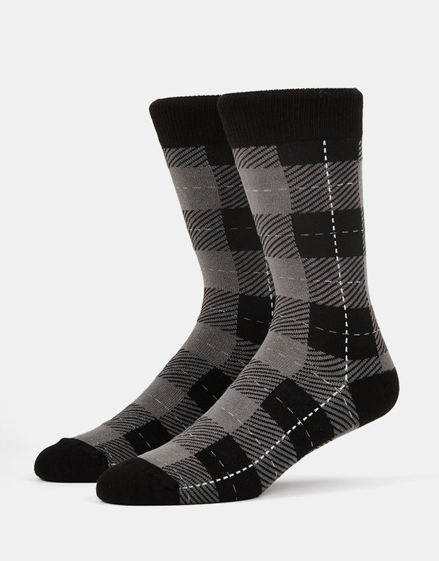 Route One Tartan Socks - Grey/Black