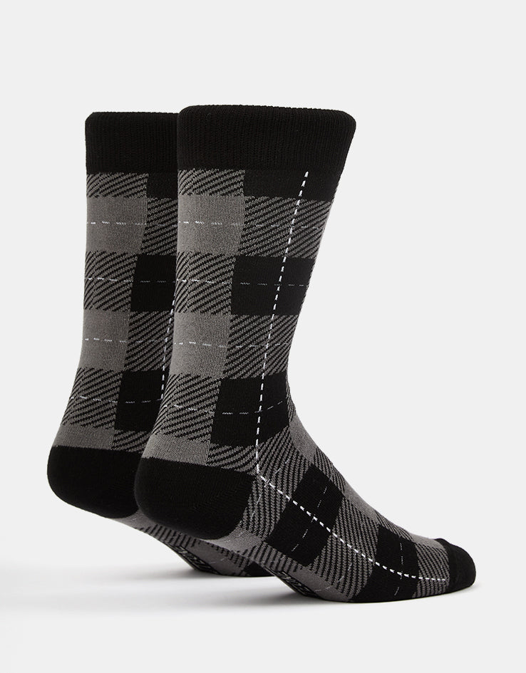 Route One Tartan Socks - Grey/Black