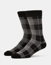 Route One Tartan Socks - Grey/Black