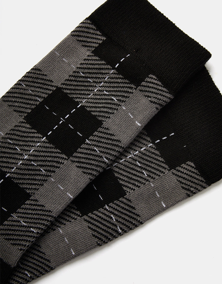 Route One Tartan Socks - Grey/Black