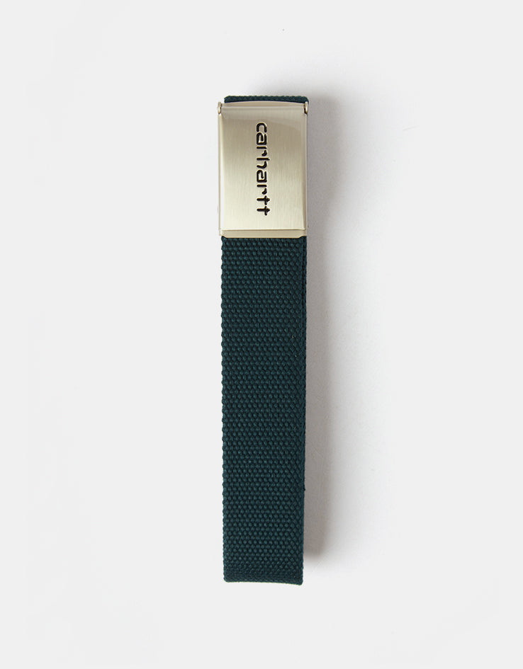 Carhartt WIP Chrome Clip Web Belt - Deep Lagoon