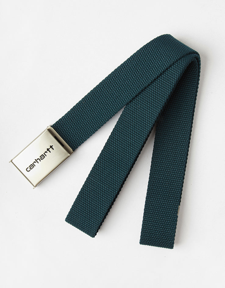 Carhartt WIP Chrome Clip Web Belt - Deep Lagoon