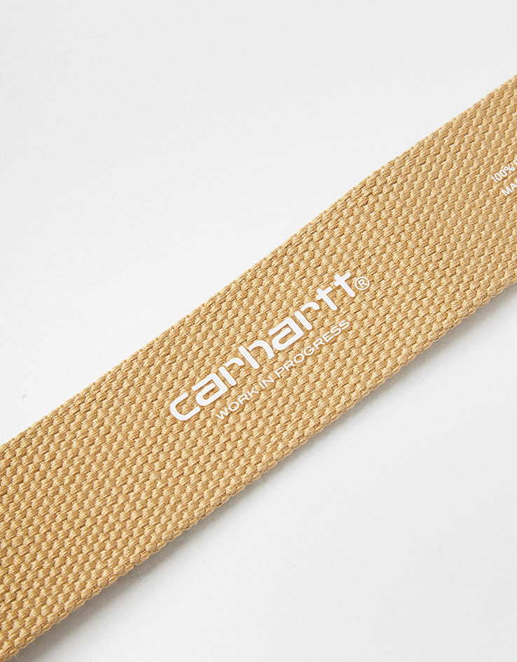 Carhartt WIP Heart Clip Web Belt - Dusty H Brown/Gold