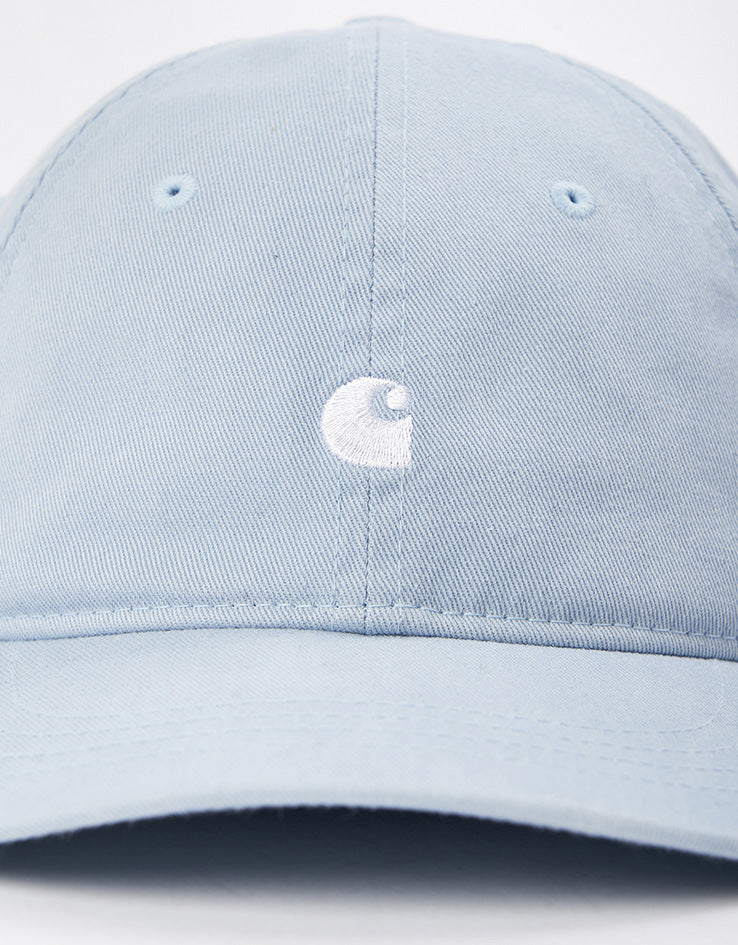 Carhartt WIP Madison Logo Cap - Blue Fog/White