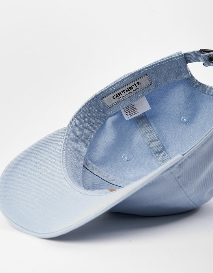 Carhartt WIP Madison Logo Cap - Blue Fog/White