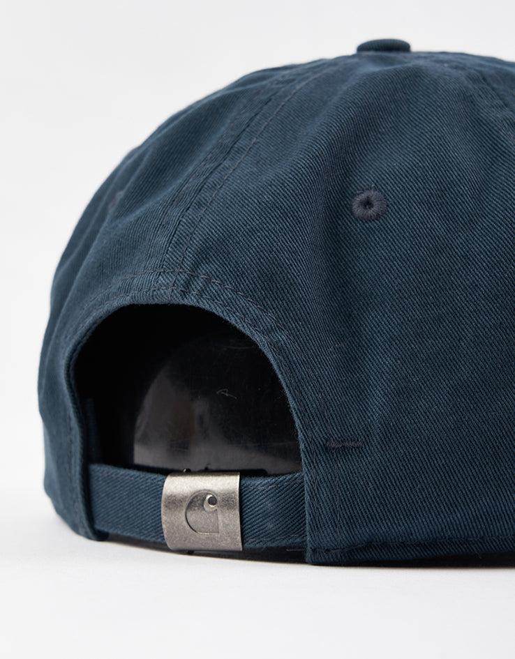 Carhartt WIP Madison Logo Cap - Deep Lagoon/White