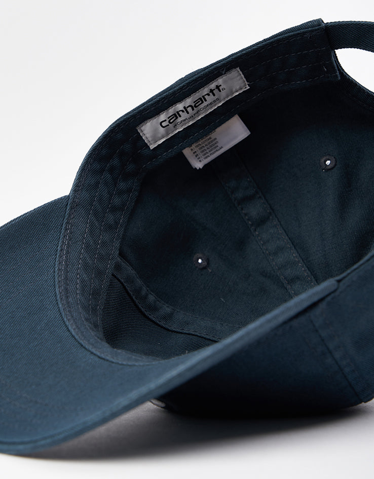 Carhartt WIP Madison Logo Cap - Deep Lagoon/White