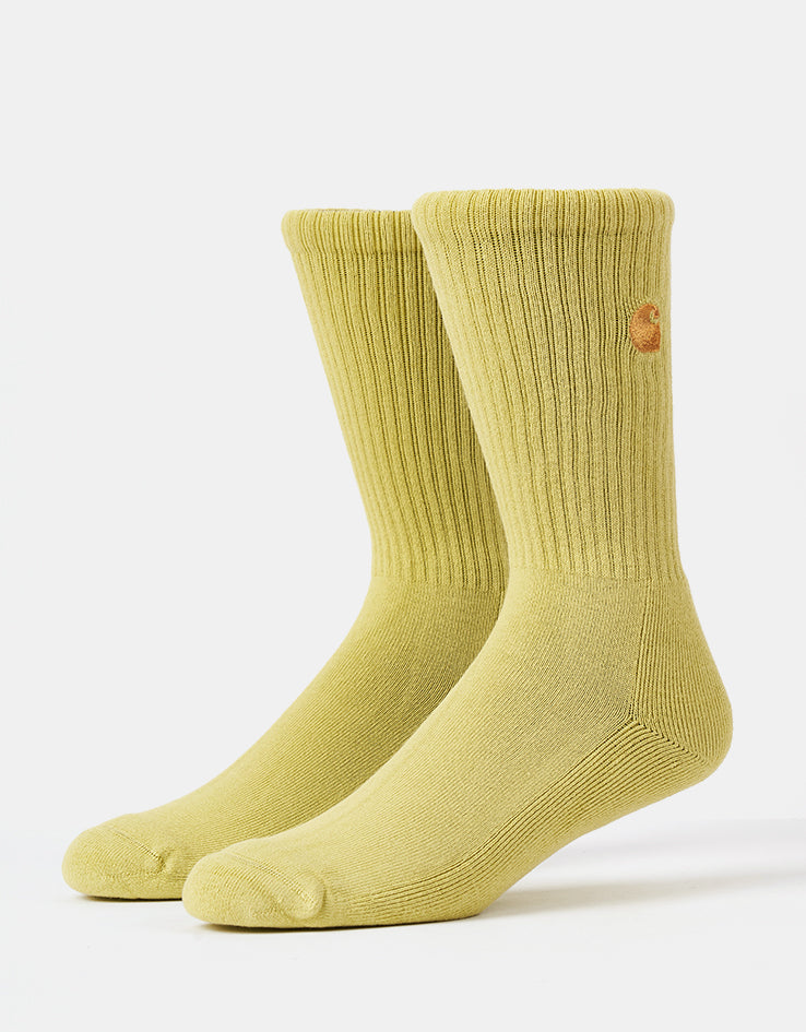Carhartt WIP Chase Crew Socks - Fandoghi/Gold
