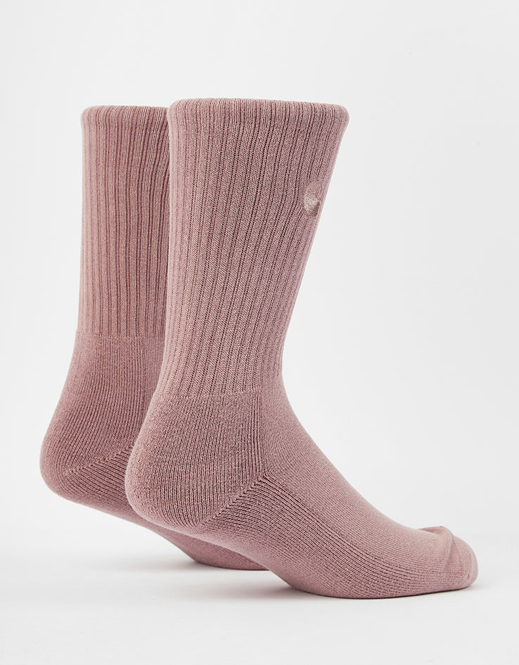 Carhartt WIP Hudson Crew Socks - Daphne/Chalk Wash