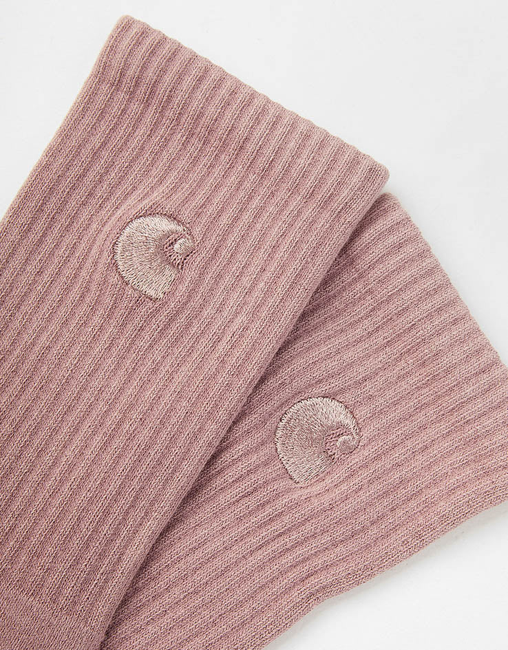 Carhartt WIP Hudson Crew Socks - Daphne/Chalk Wash