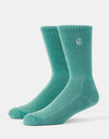 Carhartt WIP Hudson Crew Socks - Saguaro/Chalk Wash