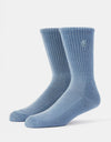 Carhartt WIP Hudson Crew Socks - Sorrent/Chalk Wash