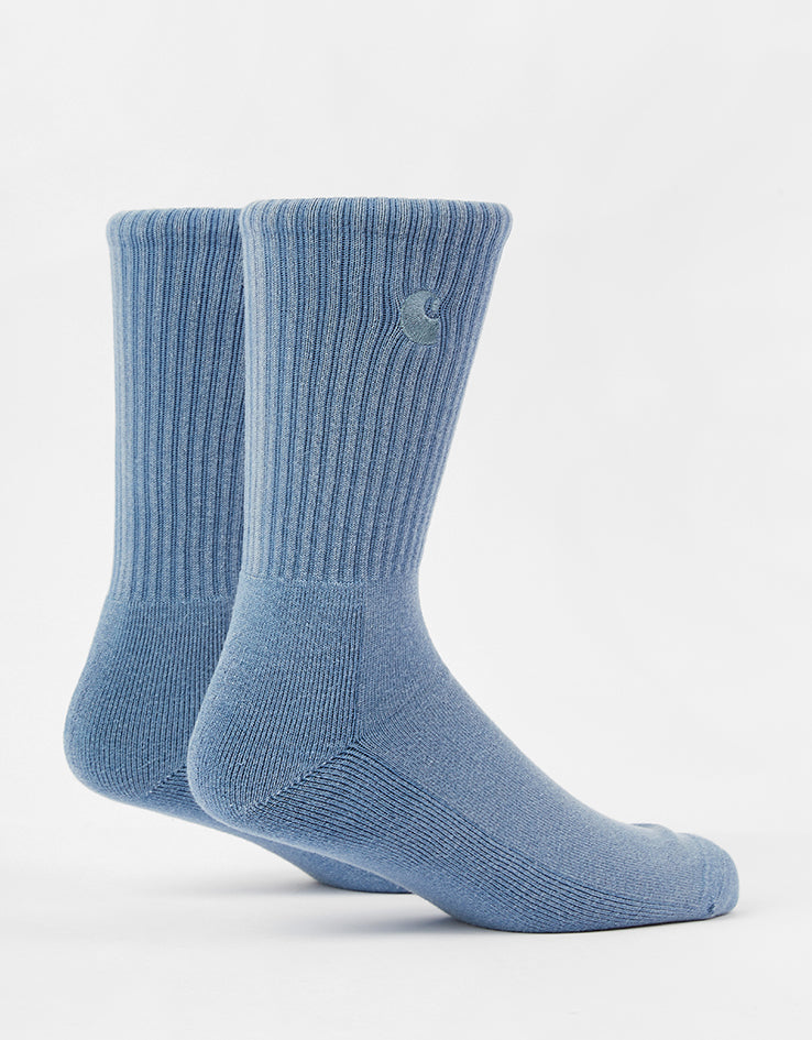 Carhartt WIP Hudson Crew Socks - Sorrent/Chalk Wash