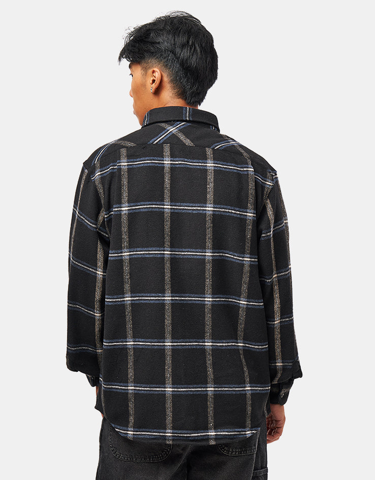 Route One Dutton Flannel Shirt - Black/Blue