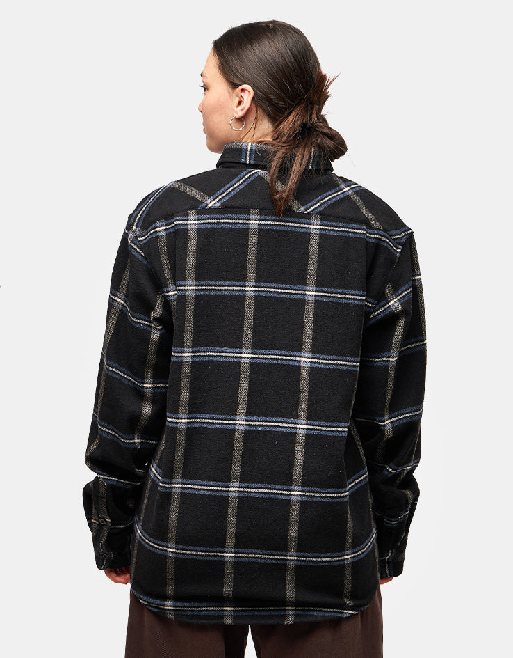 Route One Dutton Flannel Shirt - Black/Blue