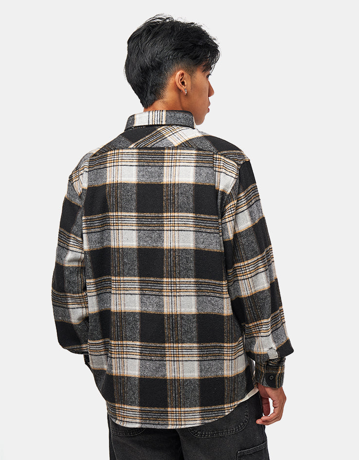 Route One Maddock Flannel Shirt - Black/Yellow