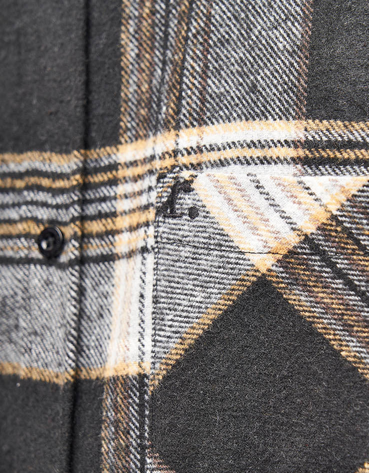 Route One Maddock Flannel Shirt - Black/Yellow