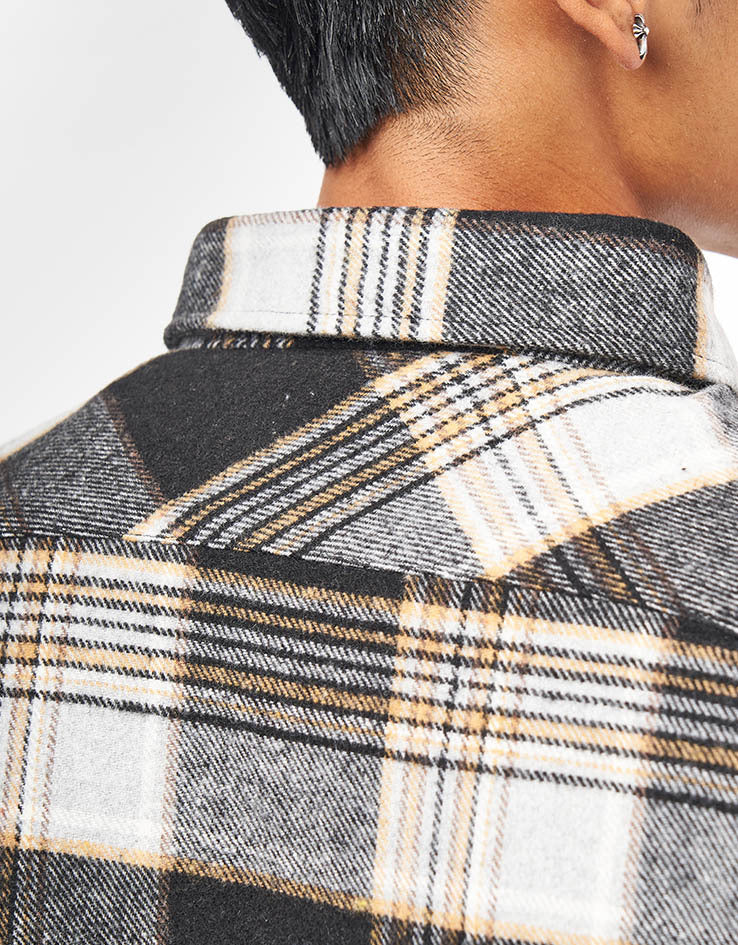 Route One Maddock Flannel Shirt - Black/Yellow