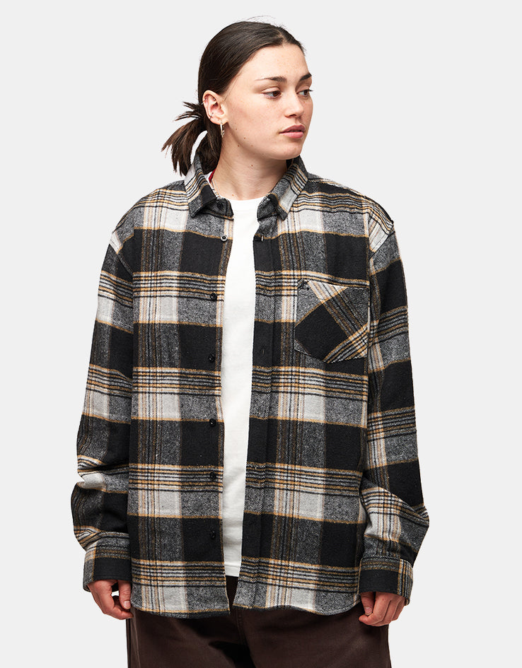 Route One Maddock Flannel Shirt - Black/Yellow