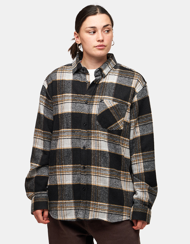 Route One Maddock Flannel Shirt - Black/Yellow