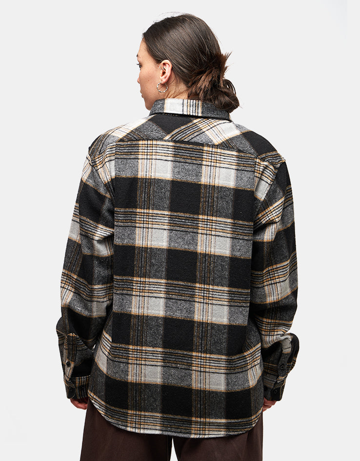 Route One Maddock Flannel Shirt - Black/Yellow