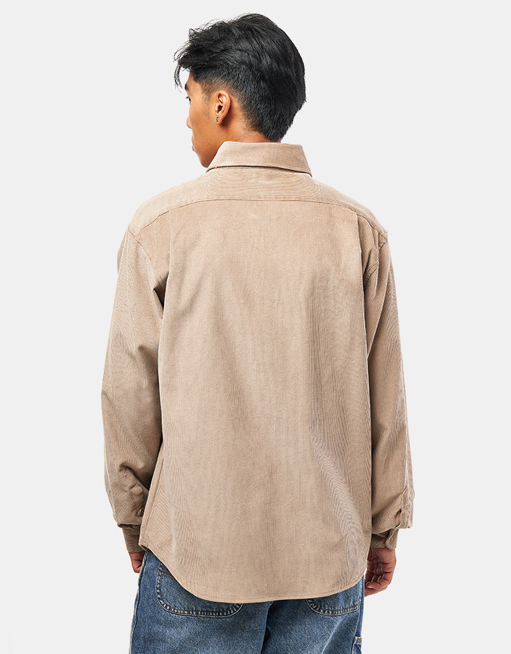 Route One Moby Cord Shirt - Beige