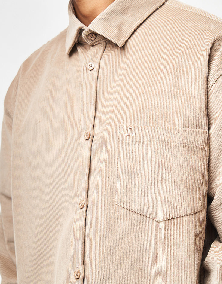 Route One Moby Cord Shirt - Beige