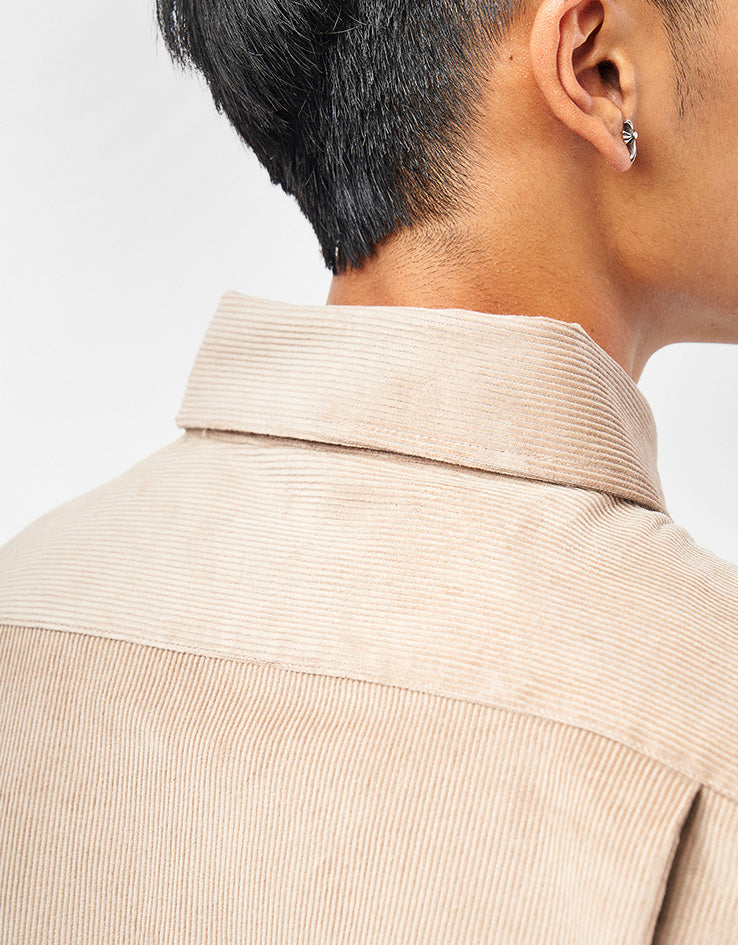 Route One Moby Cord Shirt - Beige