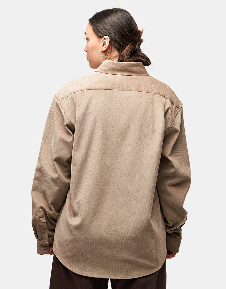 Route One Moby Cord Shirt - Beige