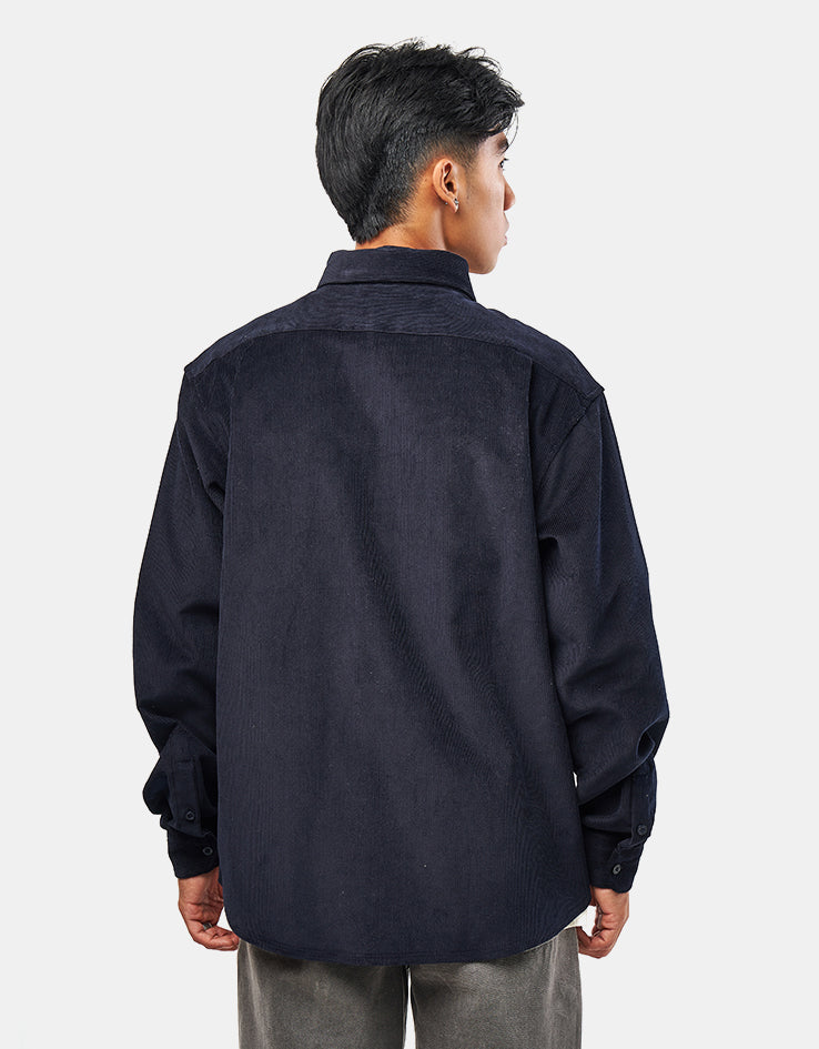 Route One Moby Cord Shirt - Navy