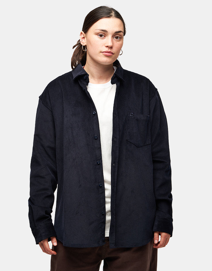 Route One Moby Cord Shirt - Navy