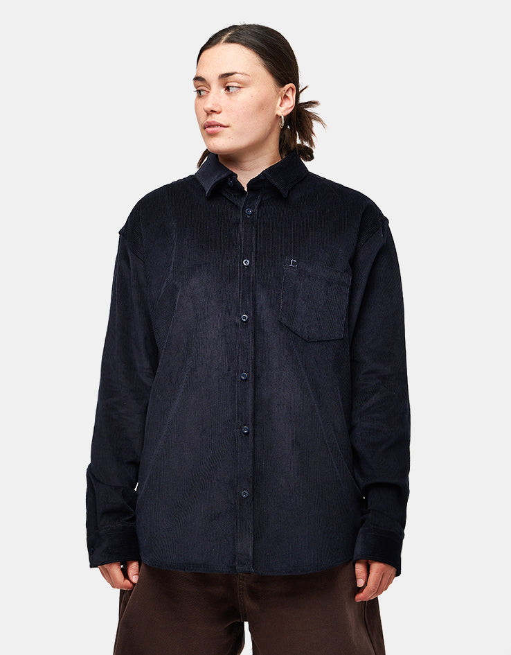 Route One Moby Cord Shirt - Navy