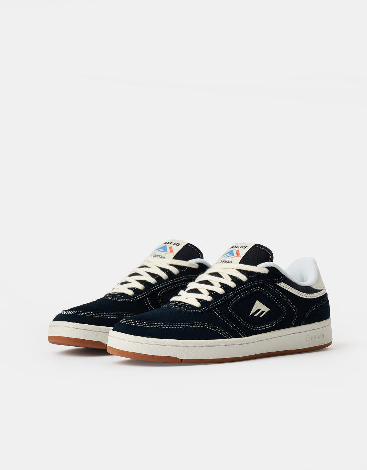 Emerica KSL III Skate Shoes - Navy/Tan