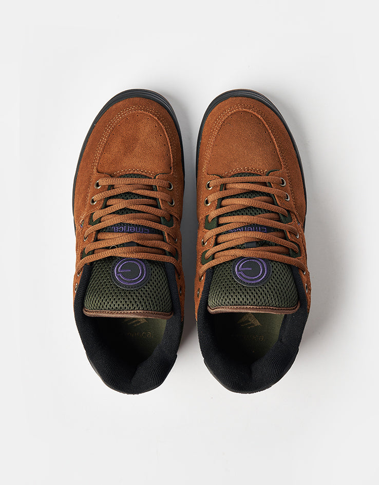Emerica OG-1 Skate Shoes - Brown/Green