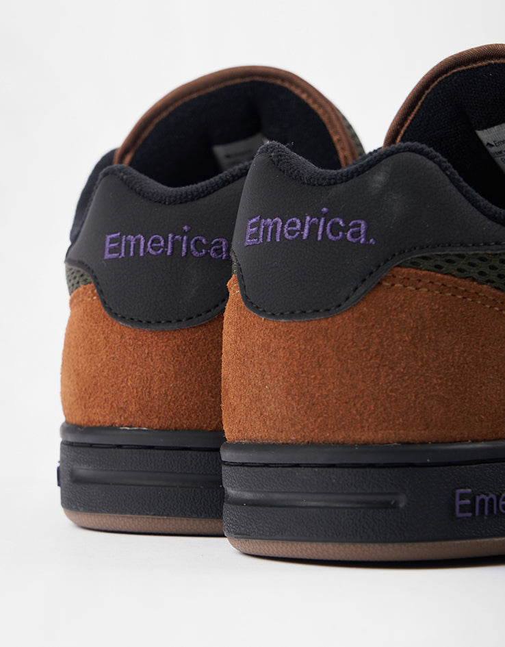 Emerica OG-1 Skate Shoes - Brown/Green