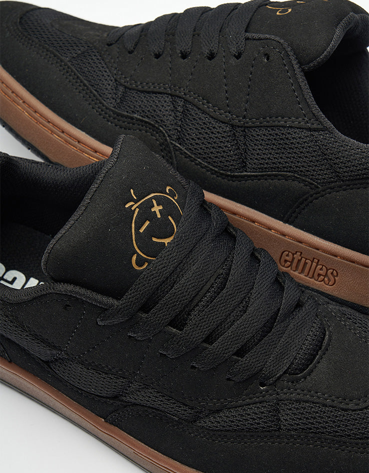 etnies Snake Skate Shoes - Black/Gum
