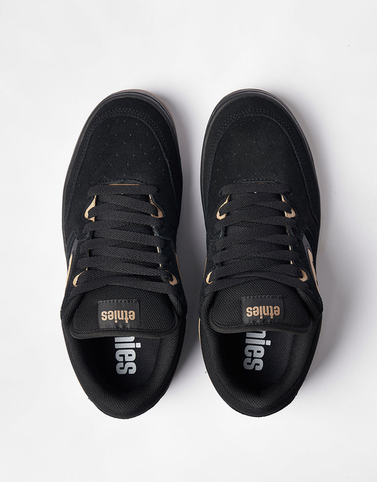 etnies Loot Skate Shoes - Black/Black/Gum