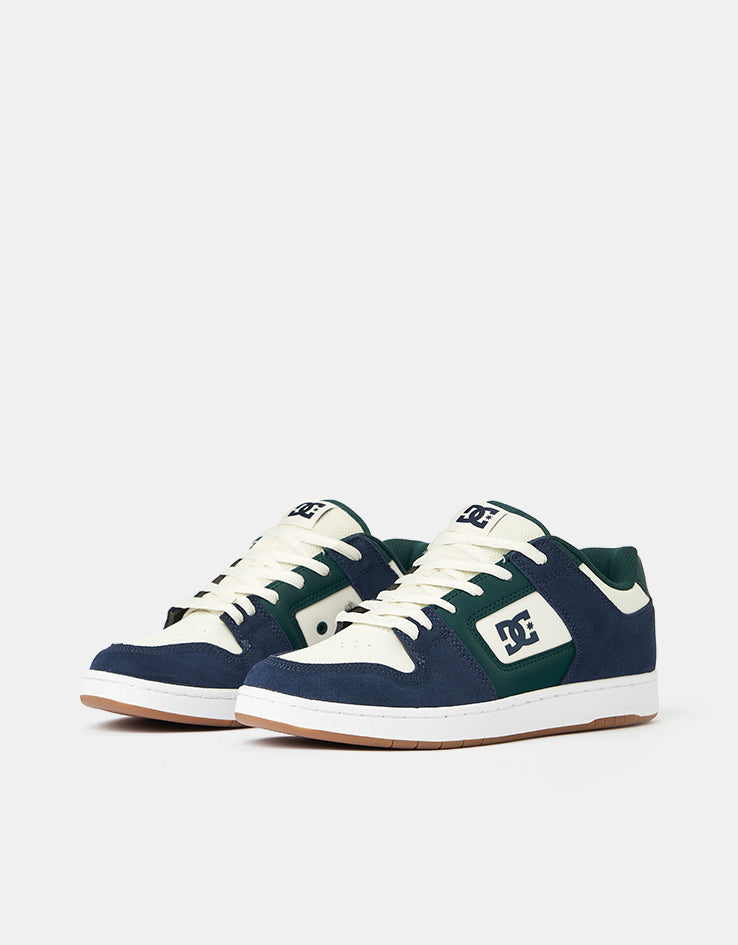DC Manteca 4 Skate Shoes - Navy/White/Green