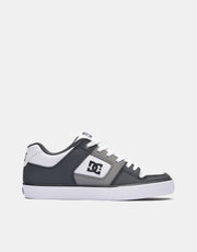 DC Pure Skate Shoes - Grey/Grey/White